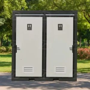 Toilettes portables préfabriquées pour deux personnes