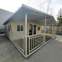 Maisons pliables extensibles de 6 mètres avec balcon et toit