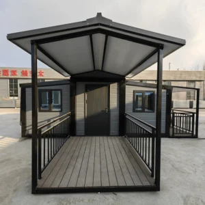 Maison extensible de 6 mètres avec petit porche et terrasse latérale