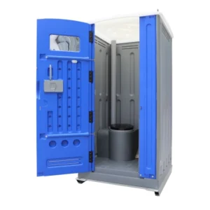 Toilettes portables à siège sur patins en acier et PEHD