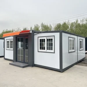 Maison extensible de 6 mètres avec auvent d'entrée