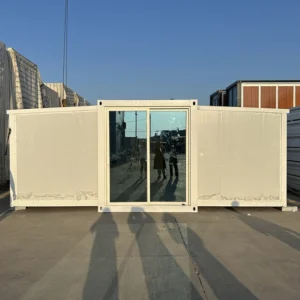 Maisonnette préfabriquée extensible en conteneur