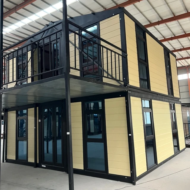 Maison extensible à 2 étages de 6 m (20 pi) avec panneaux muraux jaunes – Image 2